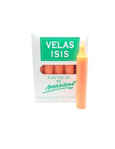Boîte de 25 bougies Velas Isis III orange