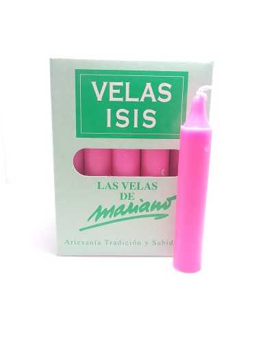 Boîte de 25 bougies Velas Isis III fuchsia