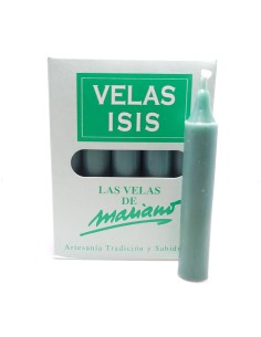 Bougies Velas Isis III blanches - Encens.fr