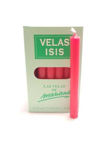 Boîte de 36 bougies Velas Isis II rouges