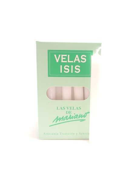Boîte de bougies Velas Isis II blanches - Encens.fr | Bougies