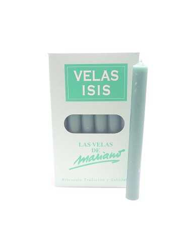 Boîte de 36 bougies Velas Isis II vert foncé