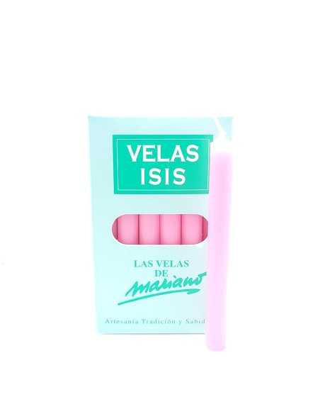 Boîte de bougies Velas Isis II roses - Encens.fr | Bougies