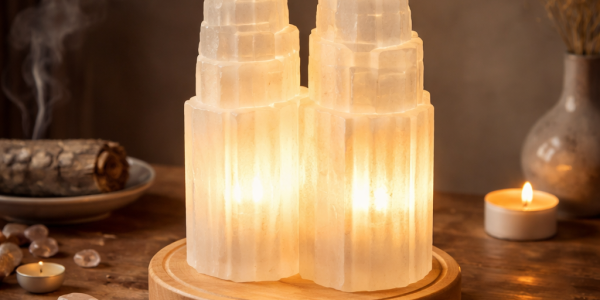 Pourquoi utiliser des lampes double en sélénite ? ✨