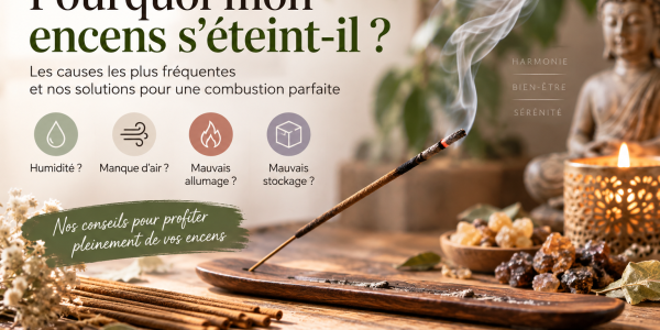 Pourquoi mon encens s’éteint-il ? Causes et solutions